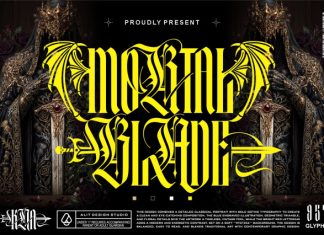 Mortal Blade Font preview image 1