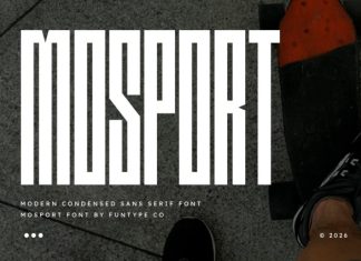 Mosport Font preview image 1