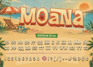 Nestafu – Hawaiian Display Font preview image 2
