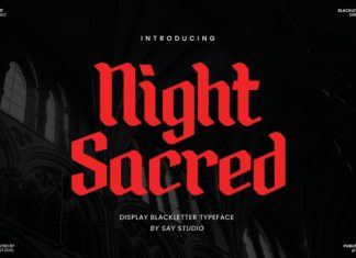 Night Sacred Font preview image 1