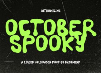October Spooky Font preview image 1