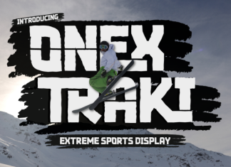 Onex Traki – Extreme Display Font preview image 1