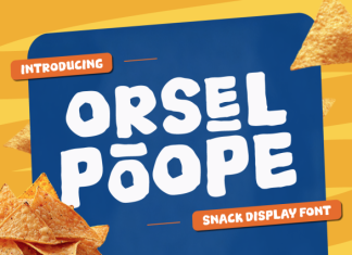 Orsel Poope – Snack Display Font preview image 1