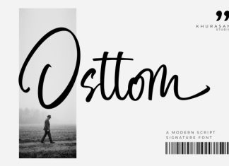 Osttom Font preview image 1