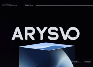 Arysvo || Modern Futuristic Display Font preview image 1