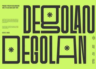Degolan || Modern Condensed Dosplay Font preview image 1