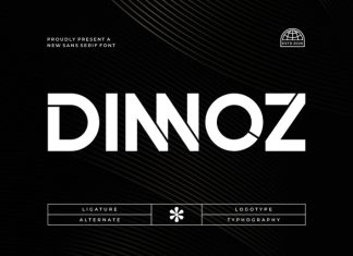 Dinnoz || Modern Futuristic Sans Serif Font preview image 1