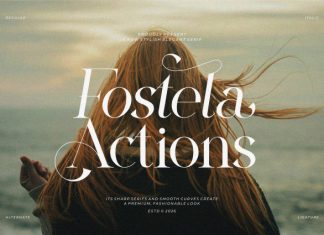 Fostela Actions || Modern Classy Serif Font preview image 1
