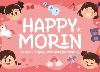 Happy Morin || Modern Playful Display Font preview image 1