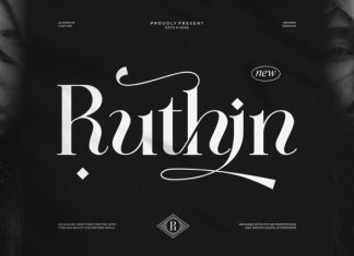 Ruthin || Modern Classy Serif Font preview image 1