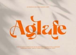 Aglafe || Elegant Strong Serif Font preview image 1