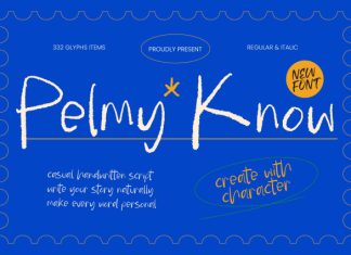 Pelmy Know – Casual Handwritten Script Font preview image 1