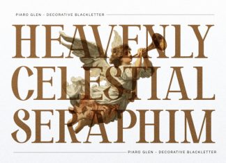 Piaro Glen Serif Blackletter Font preview image 2