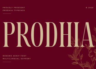 Prodhia – Modern Serif Font preview image 1