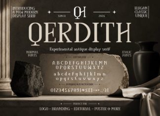 Qerdith Font Family preview image 1