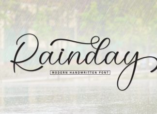 Rainday Font preview image 1