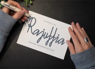 Rajuttia – Natural Handwritten Font preview image 1