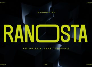 Ranosta – Ultrawide Futuristic Tech Sans Font preview image 1