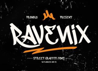 Ravenix – Urban Graffiti Font preview image 1