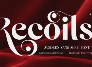 Recoils Font preview image 1