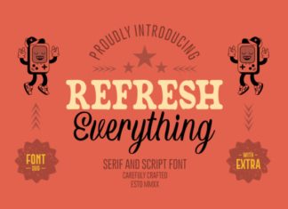 Refresh Everything Font preview image 1
