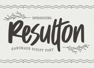Resulton – Handmade Script Font preview image 1