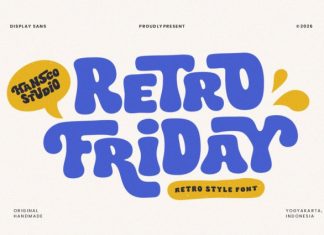 Retro Friday Font preview image 1