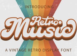 Retro Music Font preview image 1