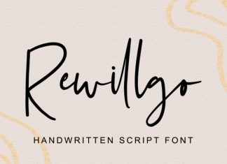 Rewillgo Script Font preview image 1