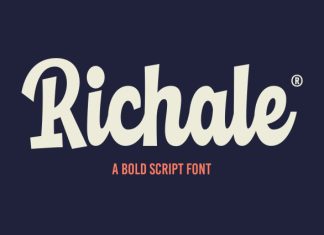 Richale a Bold Retro Script Font preview image 1