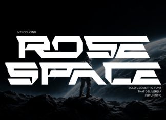 Rose Space – Futuristic Font preview image 1