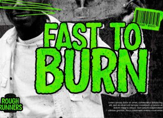 Rough Runners Font preview image 3