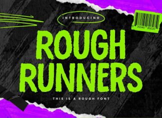 Rough Runners Font preview image 1