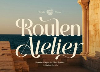Roulen Atelier – Elegant Serif Font preview image 1