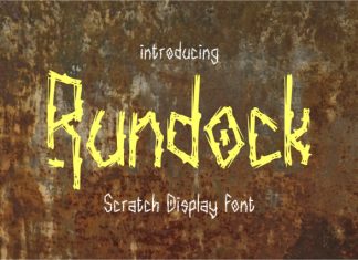 Rundock – Scratch Display Font preview image 1