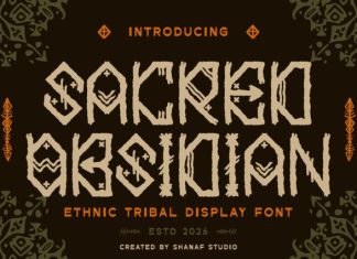 Sacred Obsidian Font preview image 1