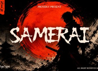 SAMERAI DISPLAY FONT preview image 1