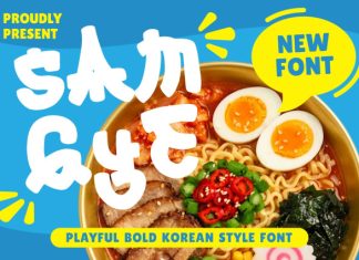 Samgye Style Font preview image 1
