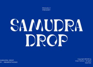 Samudra Drop Font preview image 1