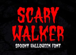 Scary Walker Font preview image 1