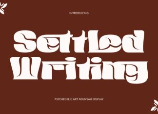 Settled Writing – Bold Retro Font preview image 1