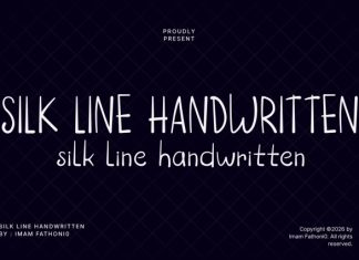 Silk Line Handwritten Font preview image 1