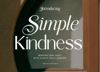 Simple Kindness – Elegant Script Serif Font preview image 1