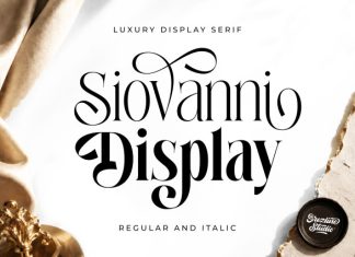 Siovanni – Luxury Display Serif Font preview image 1