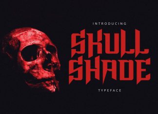 Skull Shade Typeface Font preview image 1