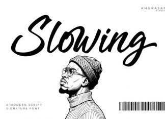 Slowing Font preview image 1