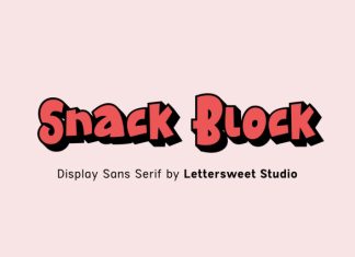 Snack Block Font preview image 1