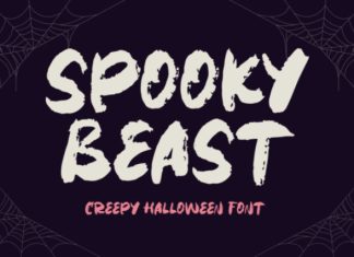 Spooky Beast Font preview image 1
