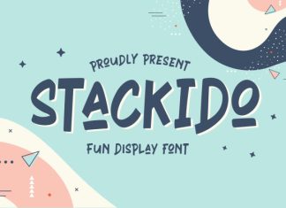 Stackido – Fun Display Font preview image 1