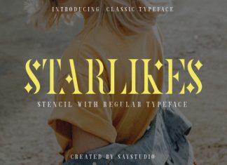 Starlikes – Serif Typeface Font preview image 1